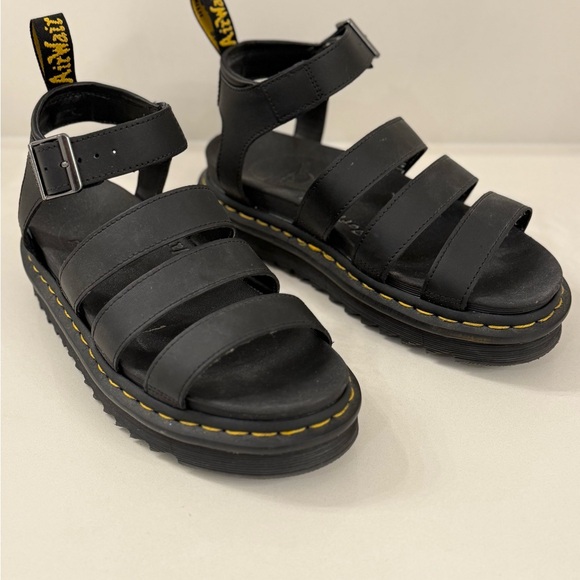 Dr. Martens Shoes - Dr. Martens Blaire Hydro Leather Gladiator Sandals, size 38 (US 7)